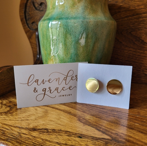 Lavender & Lace Accessories - Lavender & Grace 18k Gold Plated Earrings NWOT